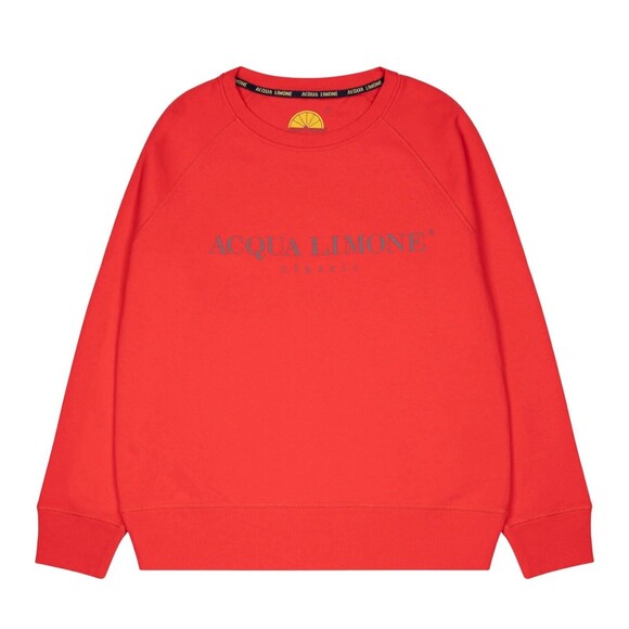 Acqua Limone College Classic Vintage Look Red Sweatshirt Size Medium - Picture 2 of 9